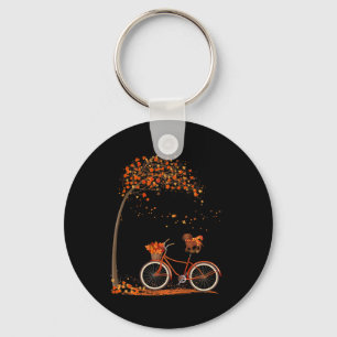 Dog Leaf Herfst Herfst Fietsen Fun Dachshund Lover Sleutelhanger