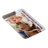 Dog Licking Baby's Ear Magneet (Rechterzijde)