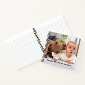 Dog Licking Baby's Ear Notitieboek (Binnen)