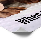 Dog Licking Baby's Ear Poster (Hoek)