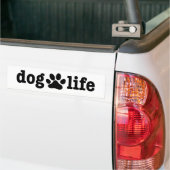 Dog Life Blk Bumpersticker (Op Truck)