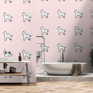 DOG Logo Bord Roze Behang