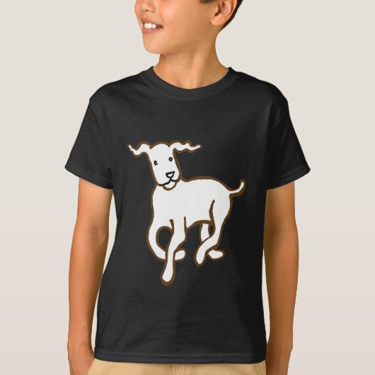 Dog loopt t-shirt (Voorkant)