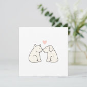 Dog Love Flat Card (Staand voorkant)