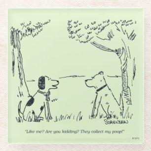 Dog Love Glazen Onderzetter
