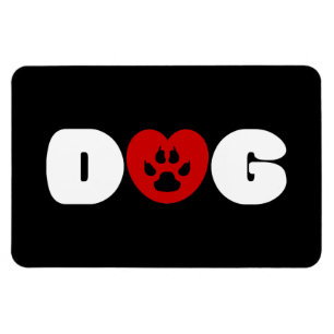 Dog Love Heart Magneet