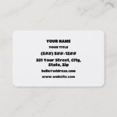 Dog Love Heart Visitekaartje (Achterkant)