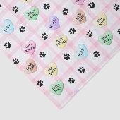 Dog Love Hearts Paw Prints Tissue Paps Tissuepapier (Detail)
