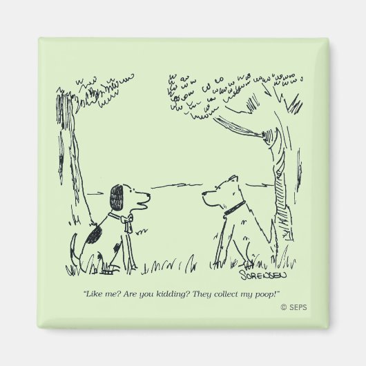 Dog Love Magneet (Voorkant)