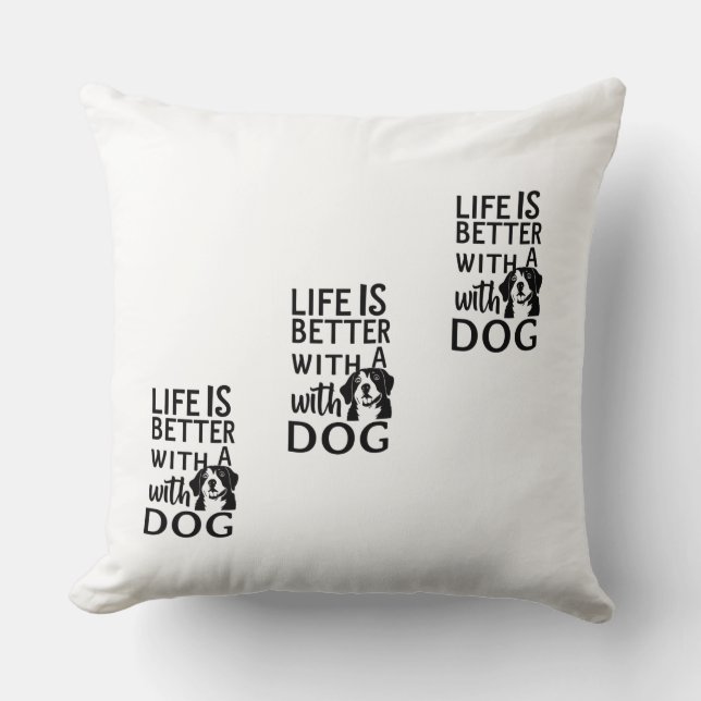 Dog Love Pillow Kussen (Voorkant)