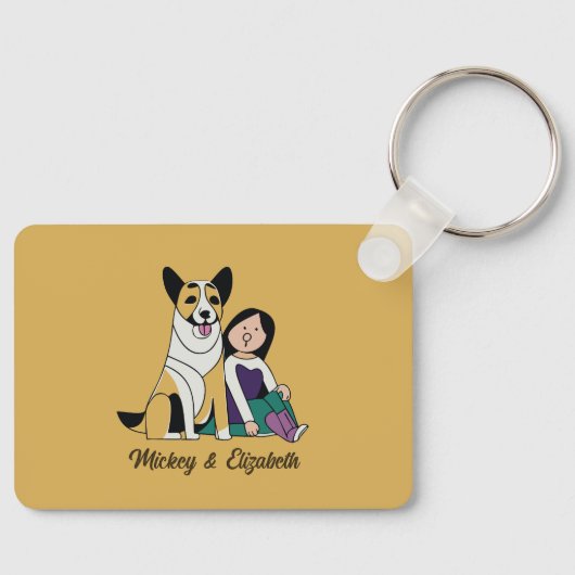Dog Love Sleutelhanger (Voorkant)