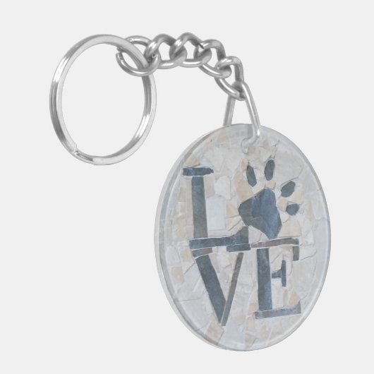 Dog Love Sleutelhanger (Voorkant Links)