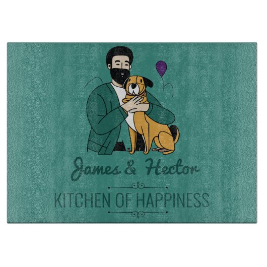 Dog Love Snijplank (Voorkant)