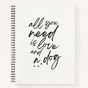 Dog Love Spiral Notitieboek