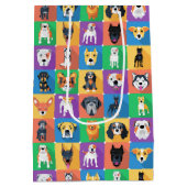 Dog Love Wrapping Paper Medium Cadeauzakje (Achterkant)