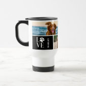 Dog Lover 4 Photo Collage Personalized Pet Reisbeker (Links)