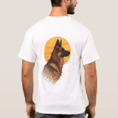 Dog Lover German Shepherd Graphic T-shirt (Achterkant)