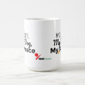Dog Lover Mug – My Coffee My Dog My Peace (Centre)