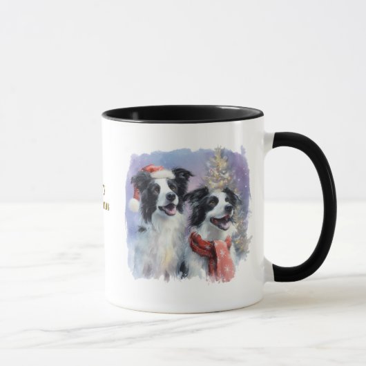 Dog Lovers Christmas Coffee Mug (Droite)