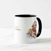 Dog Lovers Christmas Coffee Mug (Devant droit)