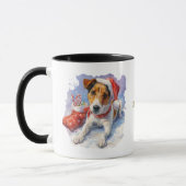 Dog Lovers Christmas Coffee Mug (Gauche)