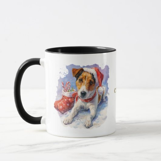 Dog Lovers Christmas Coffee Mug (Gauche)