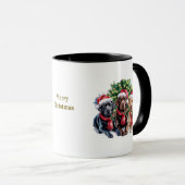 Dog Lovers Christmas Coffee Mug (Devant droit)