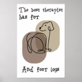 Dog lovers quote Poster (Devant)