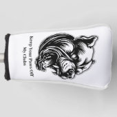 Dog-Loving Dad Golf Head Cover (Voorkant)