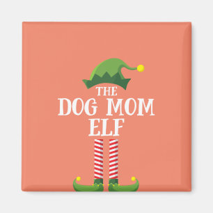 Dog Ma Elf Matching Family Group kerstparty Magneet