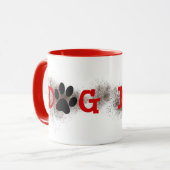 Dog Ma Pawprints met Dirt Mok (Voorkant links)
