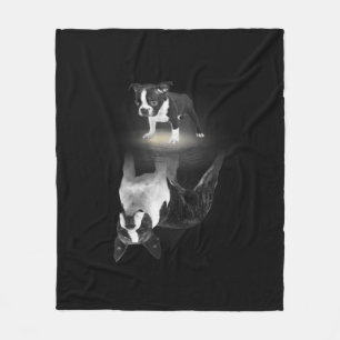 Dog Mam BostonTerrier Hondenliefhebber Gift Moeder Fleece Deken
