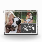 Dog Mam Cadeau Fotocollage Afbeelding Blok (Voorkant)