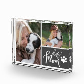 Dog Mam Cadeau Fotocollage Afbeelding Blok (Rechts)