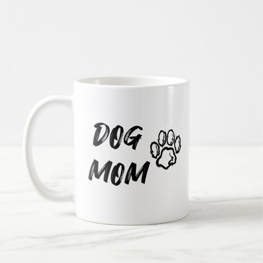 Dog Mam Coffee Mok - Wit (Links)