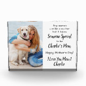 Dog mam Custom Pet Moederdag Fotoblokken (Voorkant)