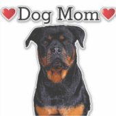 Dog mam Cute Heart Rottweiler Animal Auto Sticker (Voorkant)