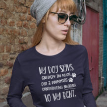 Dog mam Funny Custom Photo Women's marine Long