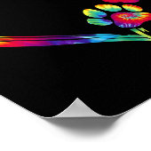 Dog mam Pap Puppy Love Dogs Paw Print Heart Stropd (Hoek)