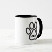Dog mam Paw Coffee Cups Mokken (Voorkant rechts)