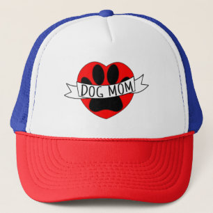 Dog mam Paw en Red Heart Twitter Trucker Pet