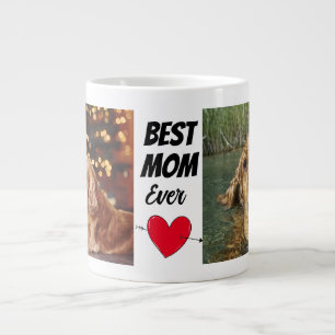 Dog Mam.. Persoonlijke twee foto's en tekst Extra Grote Beker