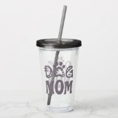 Dog mama acryl drinkbeker (Achterkant)