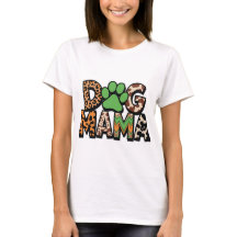 Dog Mama – Animal Print Paw Print Design for Dog