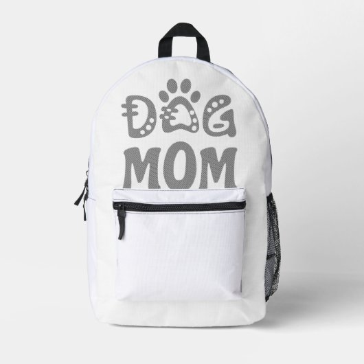 Dog mama bedrukte rugzak (Voorkant)