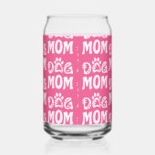 Dog mama blikvorm glas (Links)