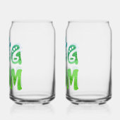 Dog mama blikvorm glas (Links)