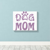 Dog mama canvas afdruk (Insitu (Houten vloer))