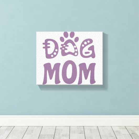 Dog mama canvas afdruk (Insitu (Houten vloer))