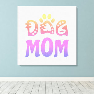 Dog mama canvas afdruk